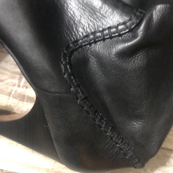 Max Studio Maureen Tall Black leather heeled boots - Picture 11 of 16